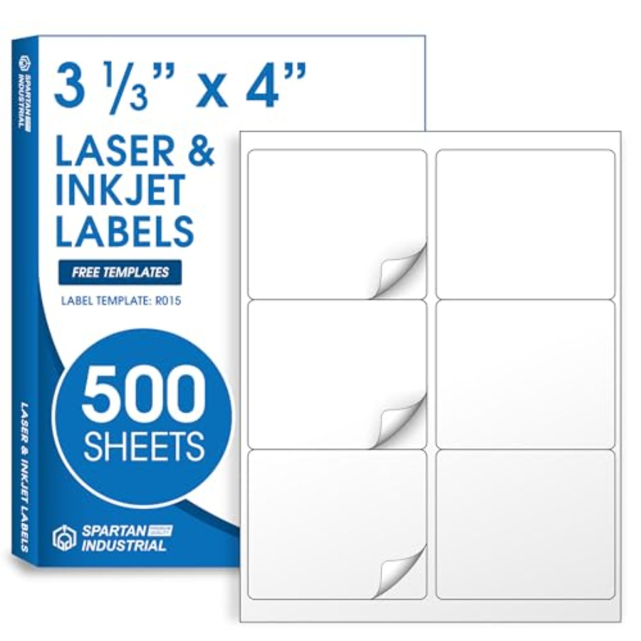 Sticker Label Template - 3.33