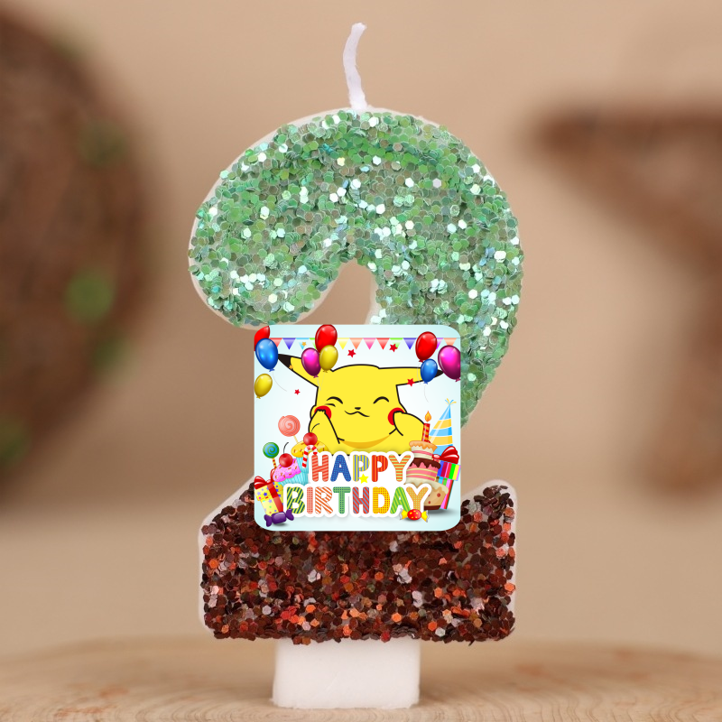 Zebra Candle Supplies - Pokemon Monster Pikachu Candles Themed Birthday