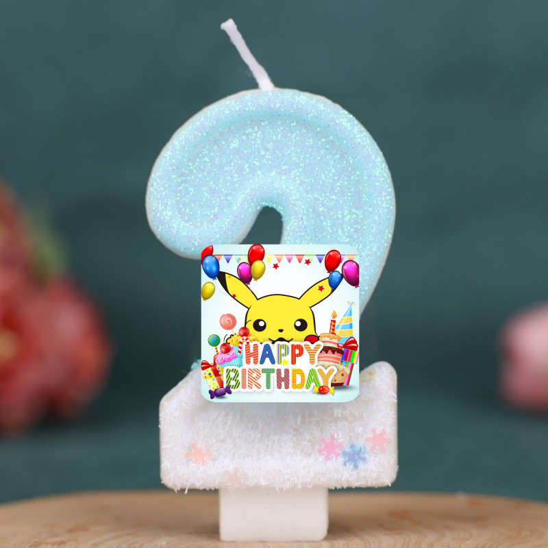 Zebra Candle Supplies - Pokemon Monster Pikachu Candles Themed Birthday