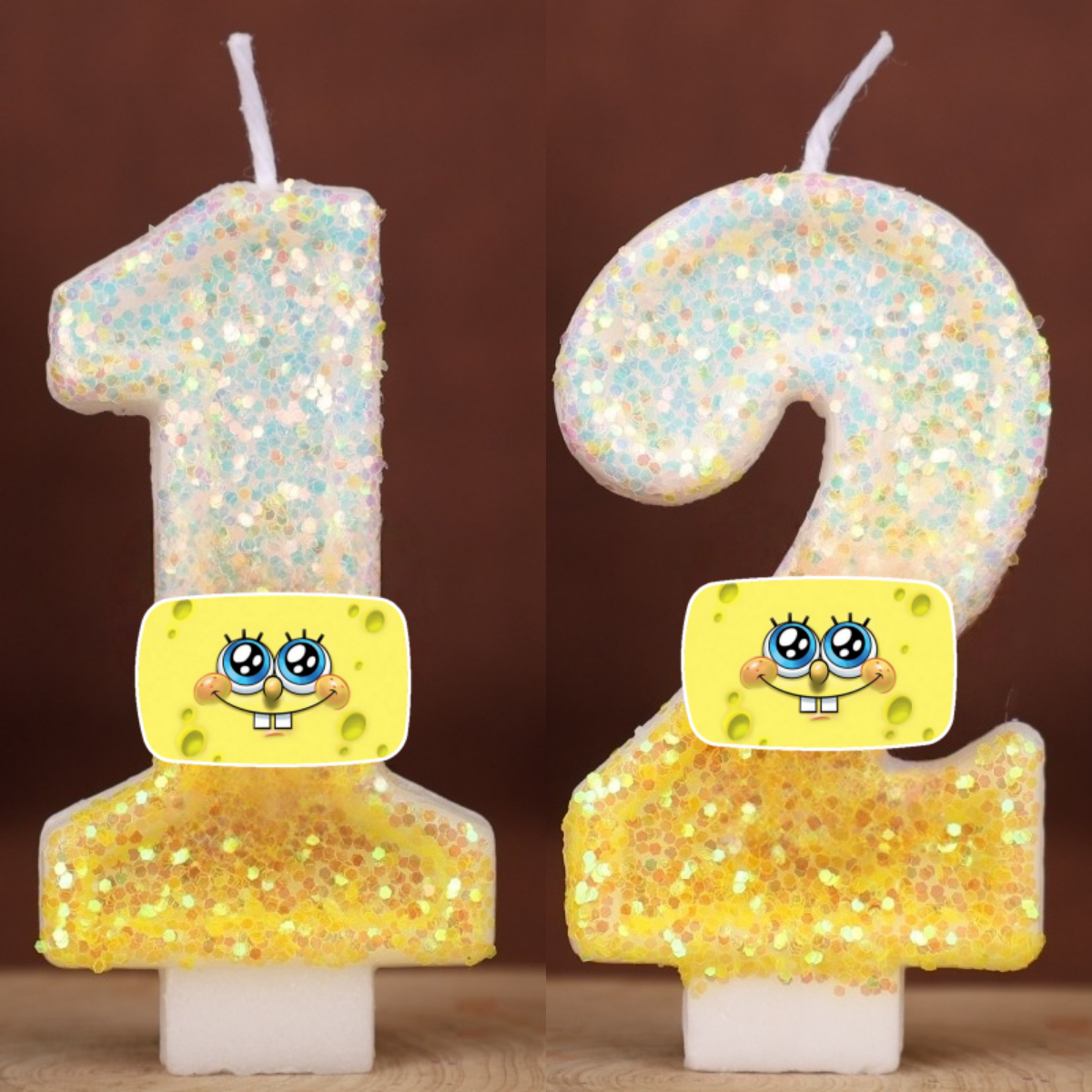 Zebra Candle Supplies - SpongeBob Patrick Star Digital Candle Number