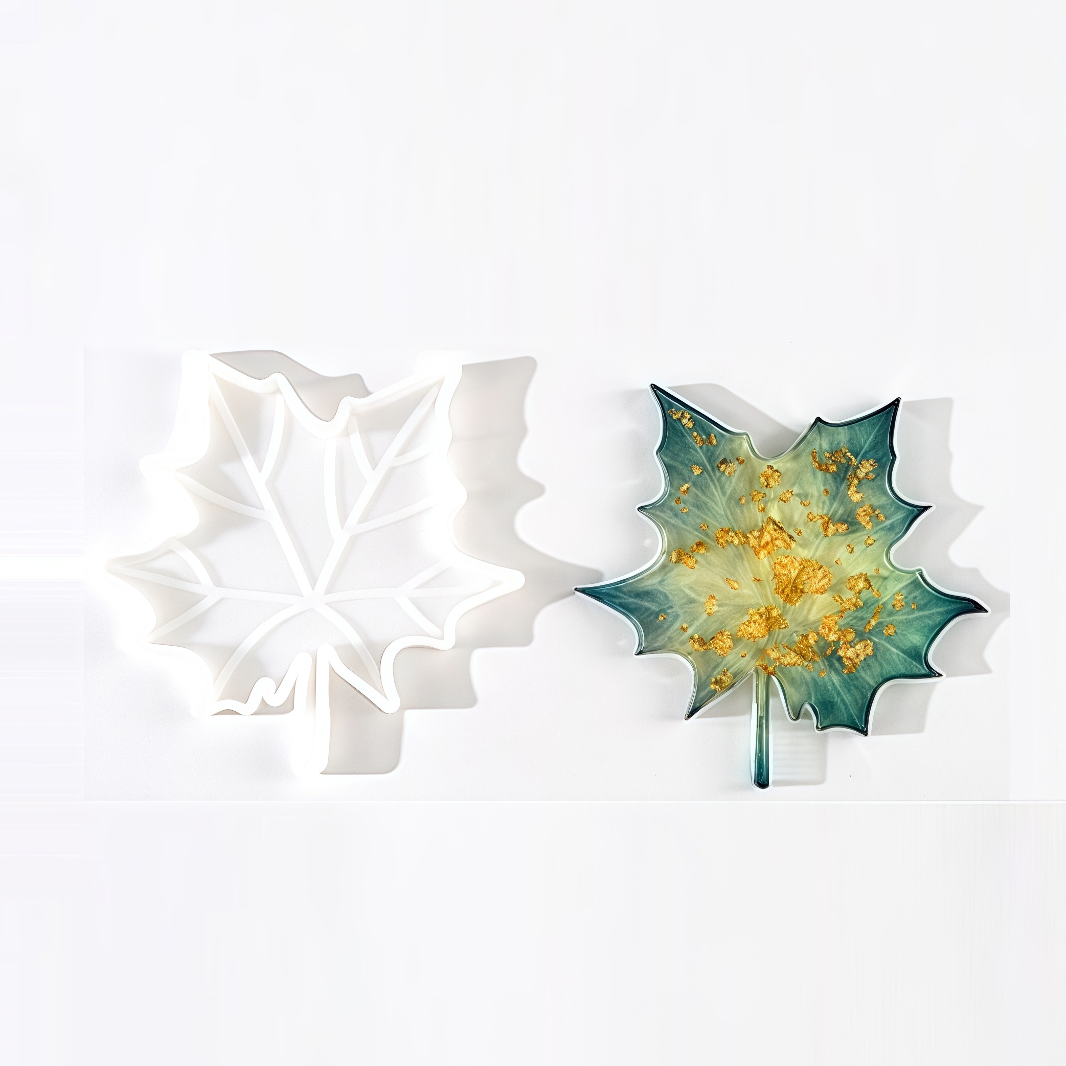 Candle For Supplies - 1PC Maple Leaf shaped Silicone Mold,