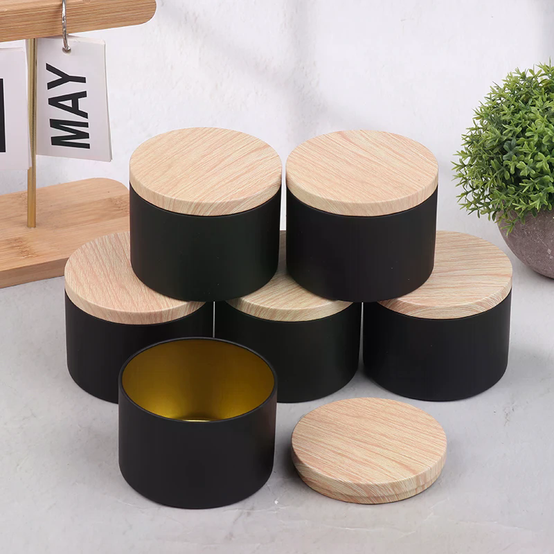 Candle Making Supplies Jars - 6Pcs Candle Tinplate With Lids Round