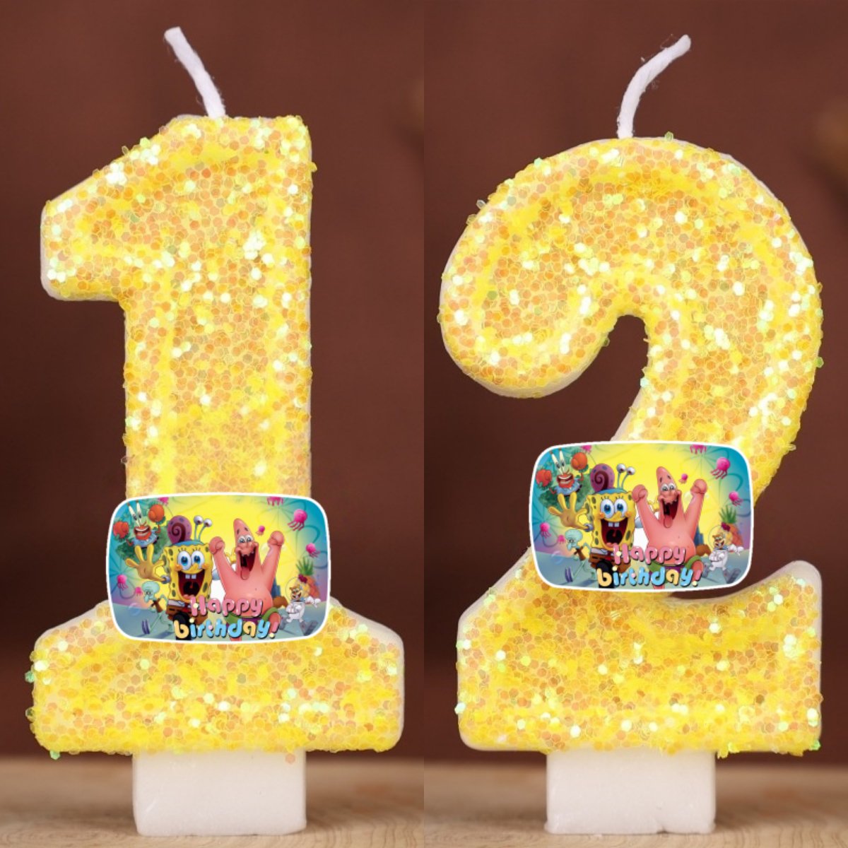 Zebra Candle Supplies - SpongeBob Patrick Star Digital Candle Number