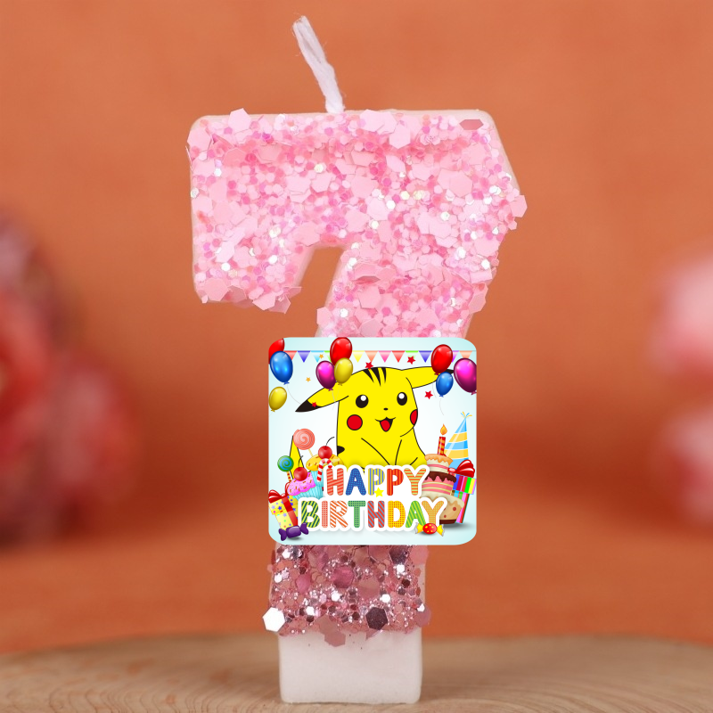 Zebra Candle Supplies - Pokemon Monster Pikachu Candles Themed Birthday