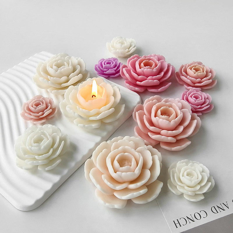 Candle Fragrance Supplies - Camellia Fragrance Scented Candle Silicone Mold