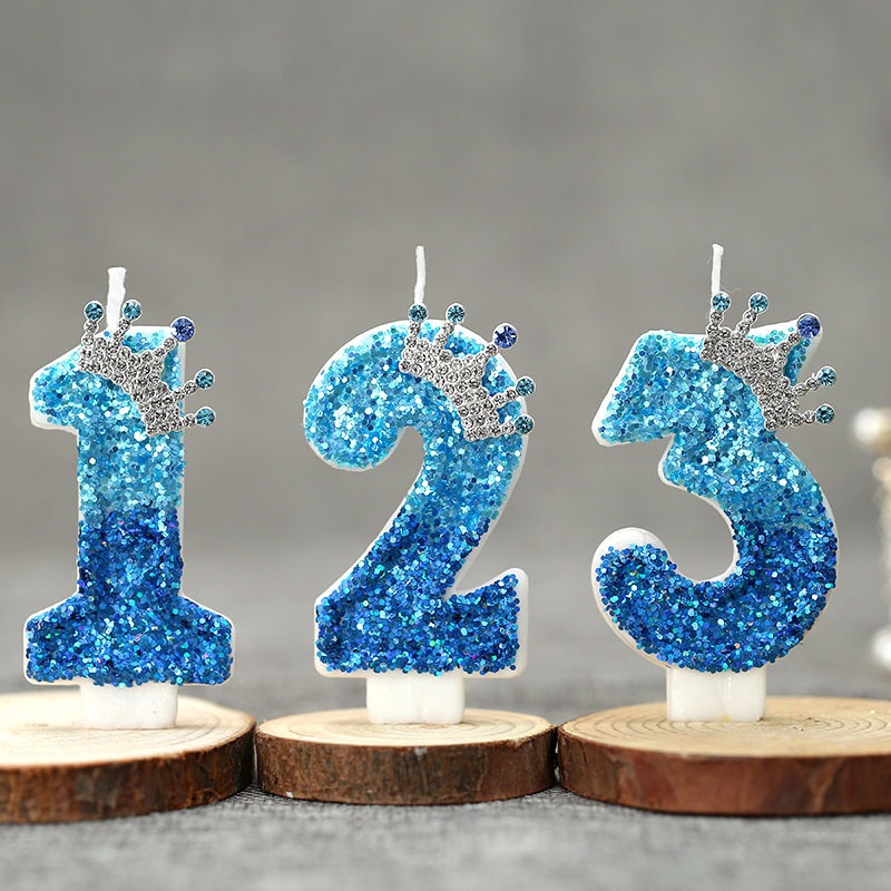Creative Peacock Blue Crown Di – Candle For Supplies Bewertung und Preis