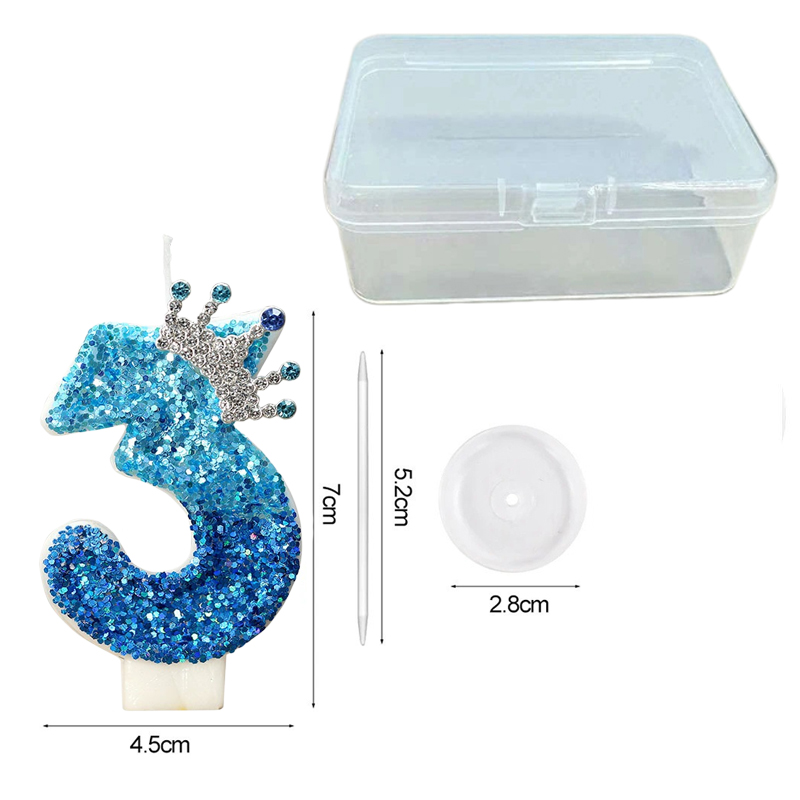 Creative Peacock Blue Crown Di – Candle For Supplies Bewertung und Preis