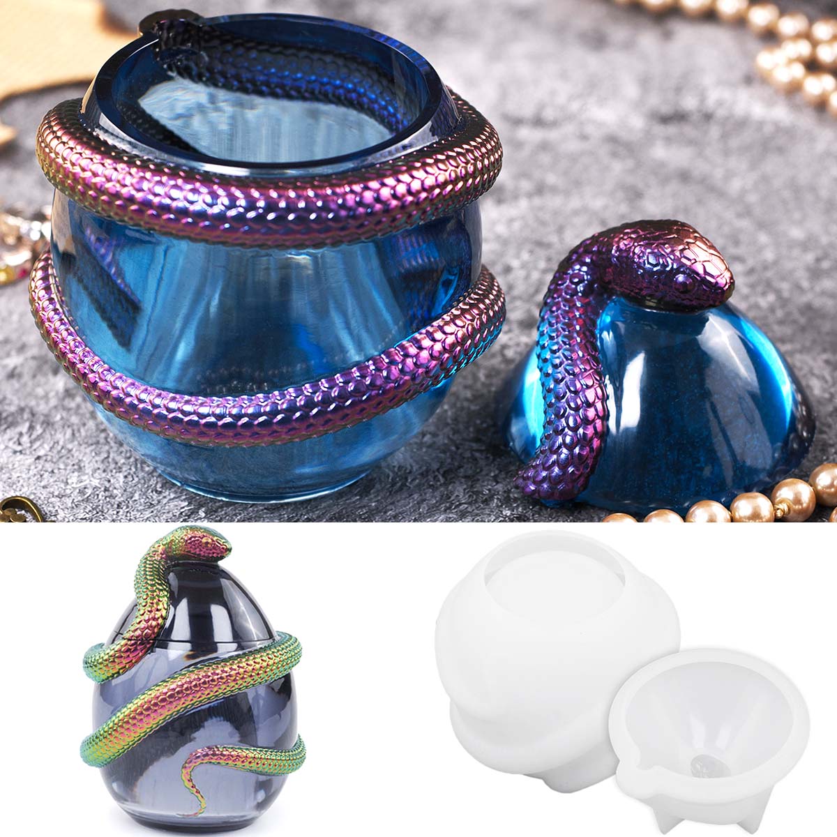 Snake Egg with Lid Candle Jar  – Candle Making Supplies Jars Bewertung und Preis