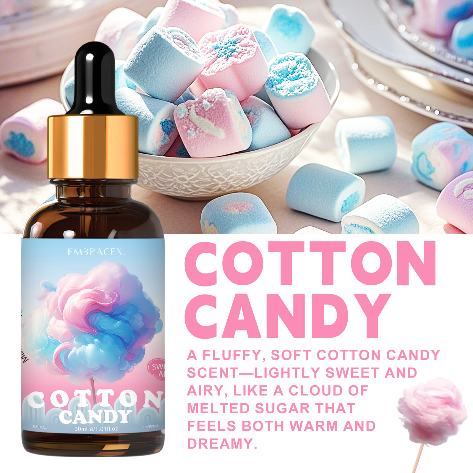 30ml Cotton Candy Essential Oi – Candle Fragrance Supplies Bewertung und Preis
