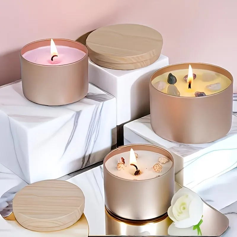 Rose Golden Metal Candle Jars  – Candle Making Supplies Jars Bewertung und Preis
