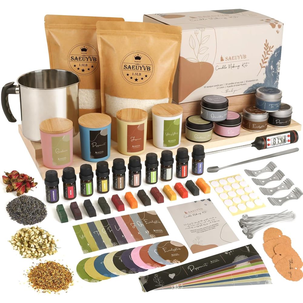 DIY Soy Candle Making Kit - Su – Candle Making Supplies Jars Bewertung und Preis