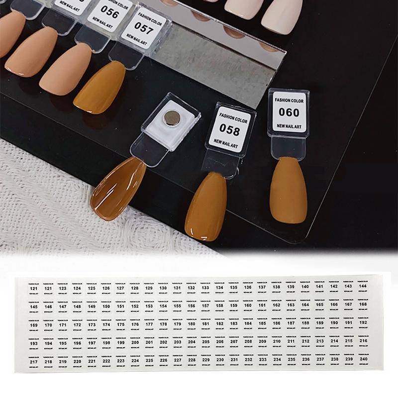 NO.1-240 Nail Polish Number St – Sticker Label Template Bewertung und Preis