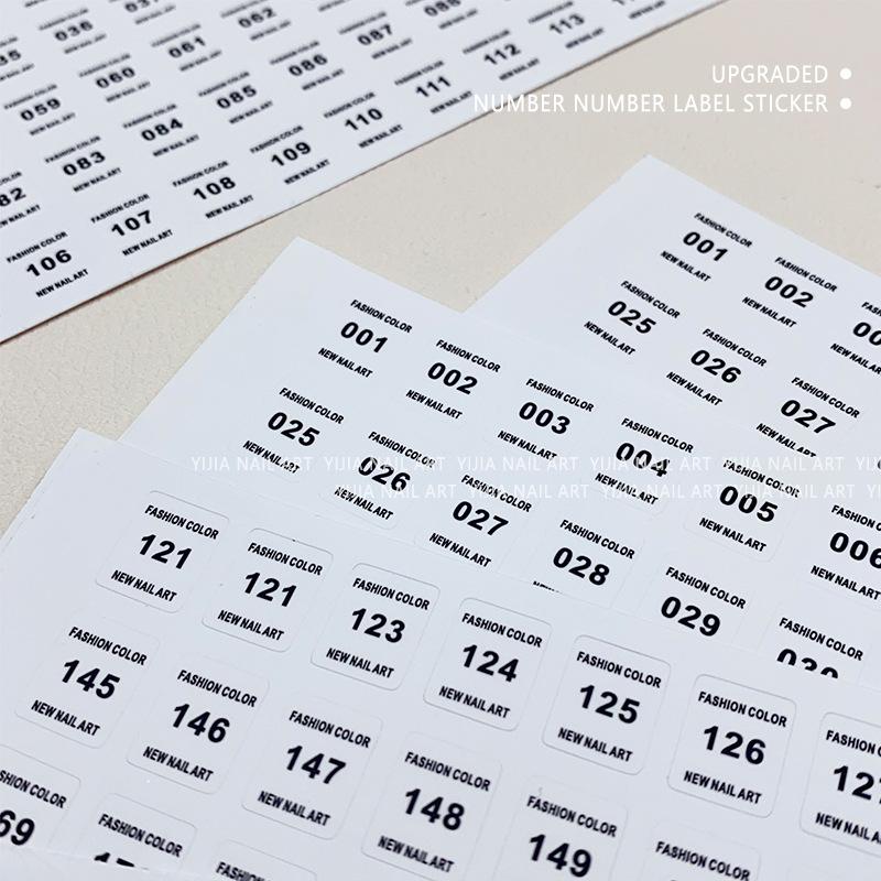 NO.1-240 Nail Polish Number St – Sticker Label Template Bewertung und Preis