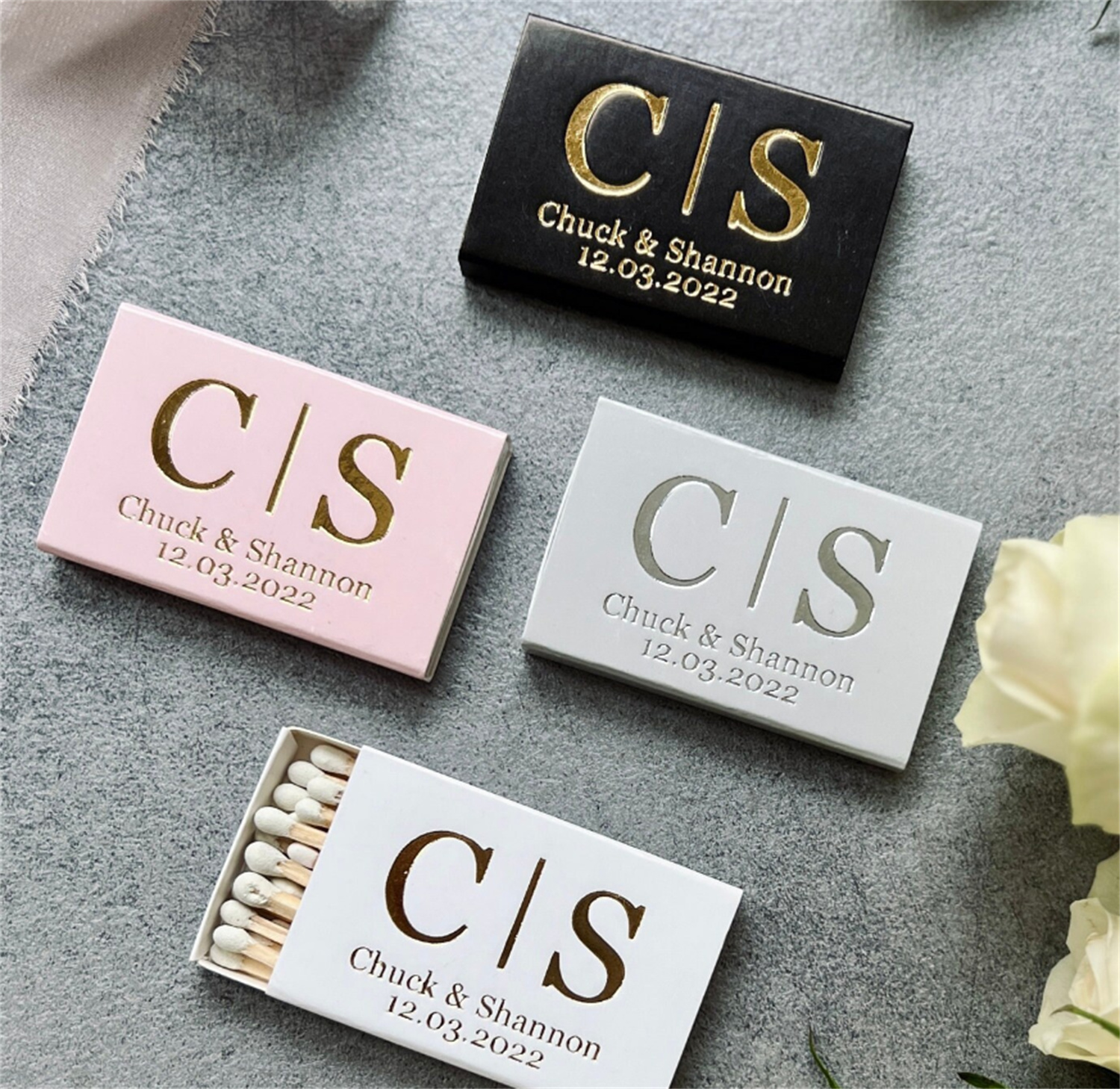 Retro Wedding Matchboxes Stick – Sticker Label Template Bewertung und Preis