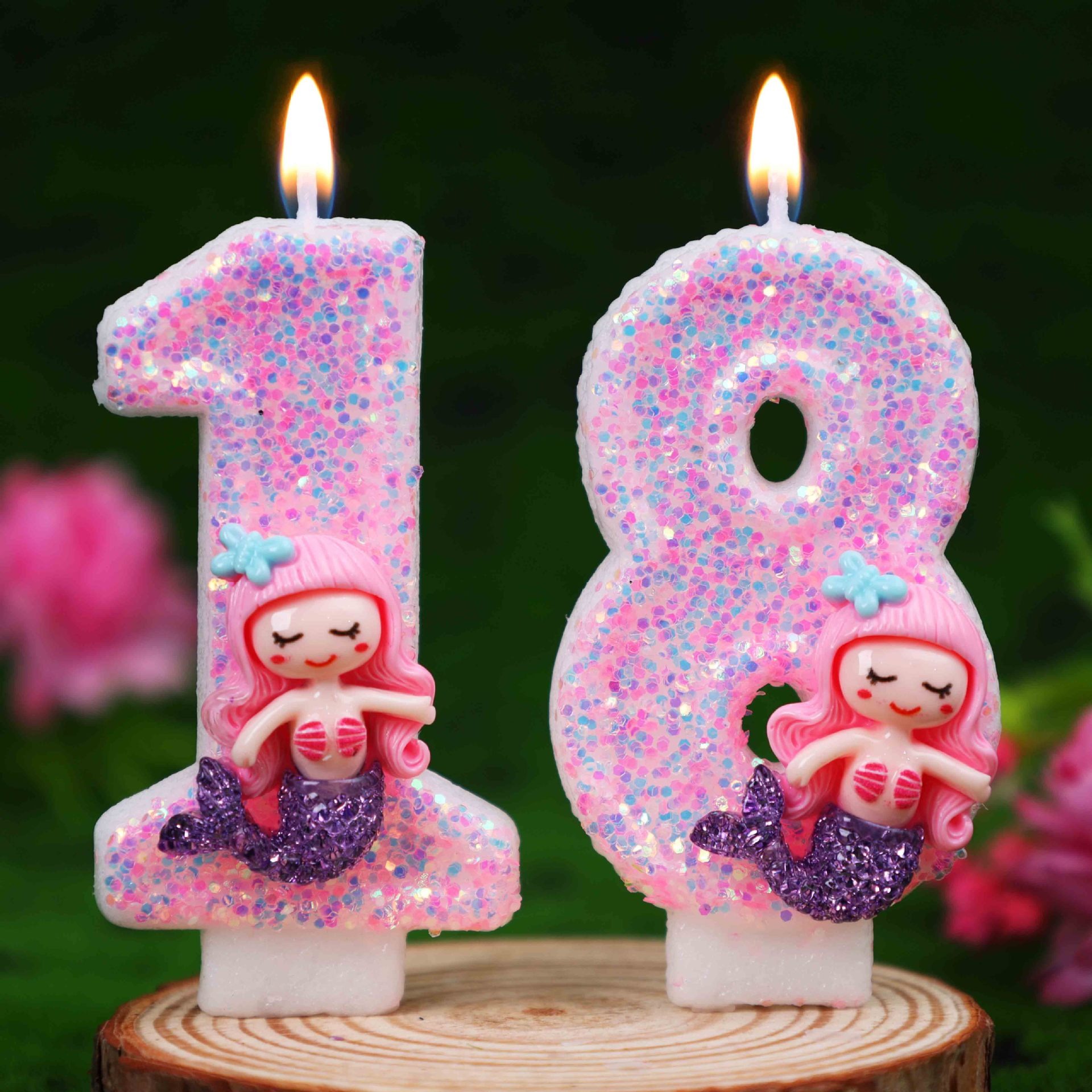 Creative Pink Mermaid 0-9 Digi – Candle For Supplies Bewertung und Preis