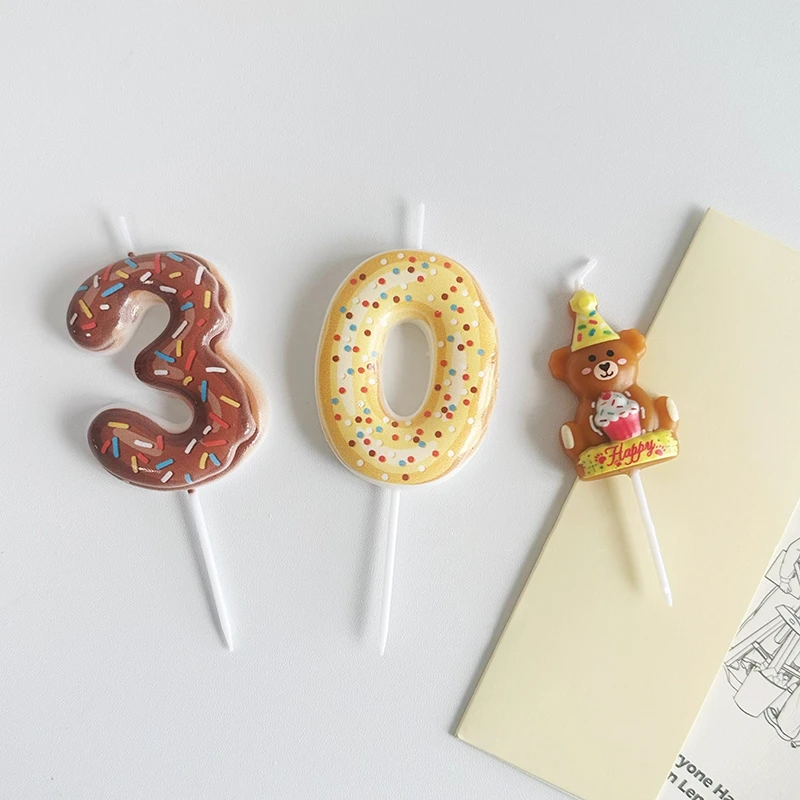 Sweet Donut Number Candle 0-9  – Zebra Candle Supplies Bewertung und Preis