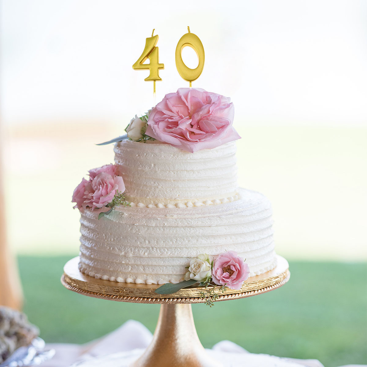2Pcs Birthday Number 40 Golden – Candle For Supplies Bewertung und Preis