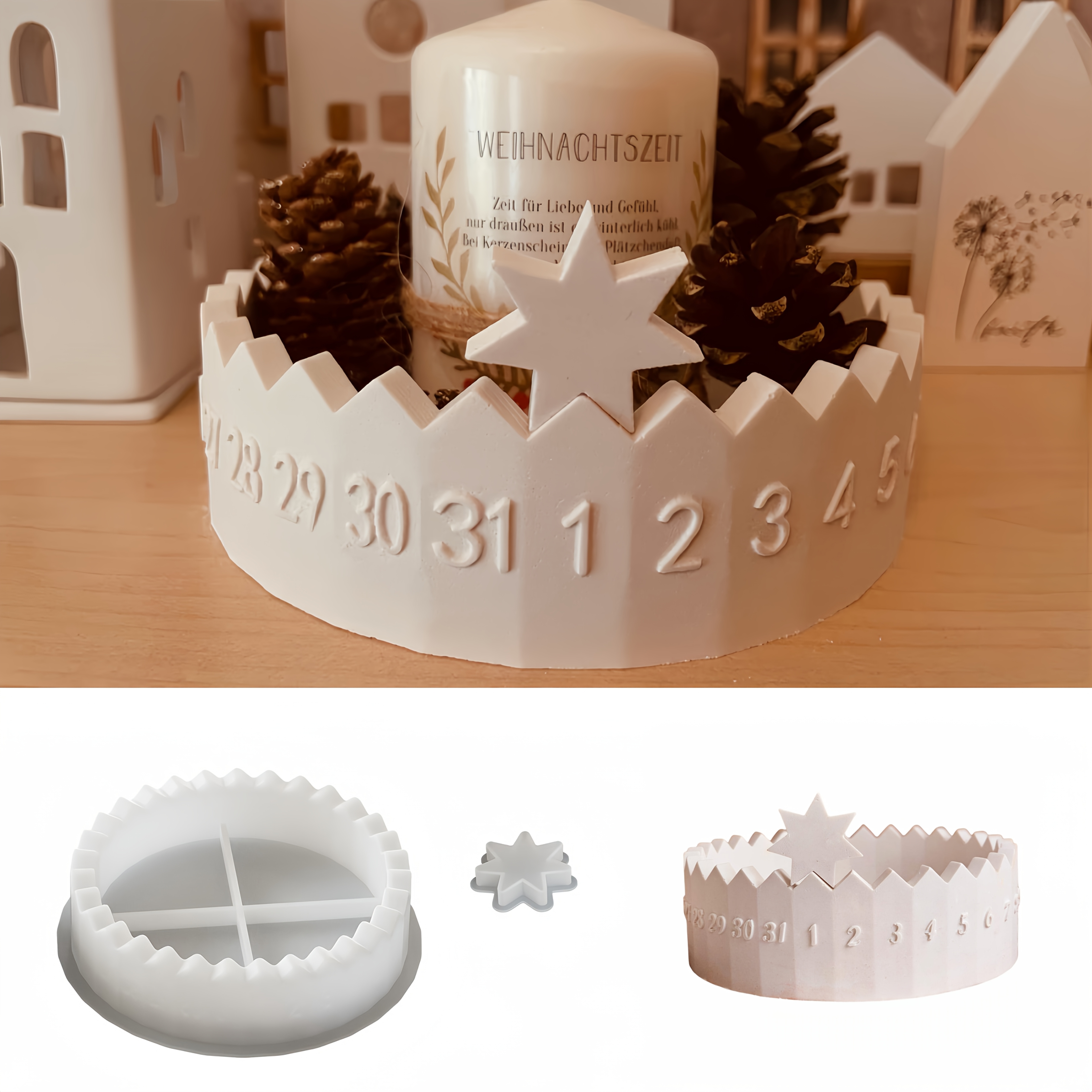 1 set Advent Calendar Silicone – Candle For Supplies Bewertung und Preis