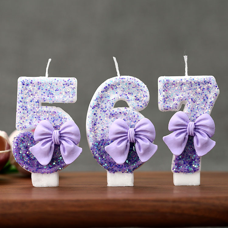 Creative Glitter Gradual Purpl – Candle For Supplies Bewertung und Preis