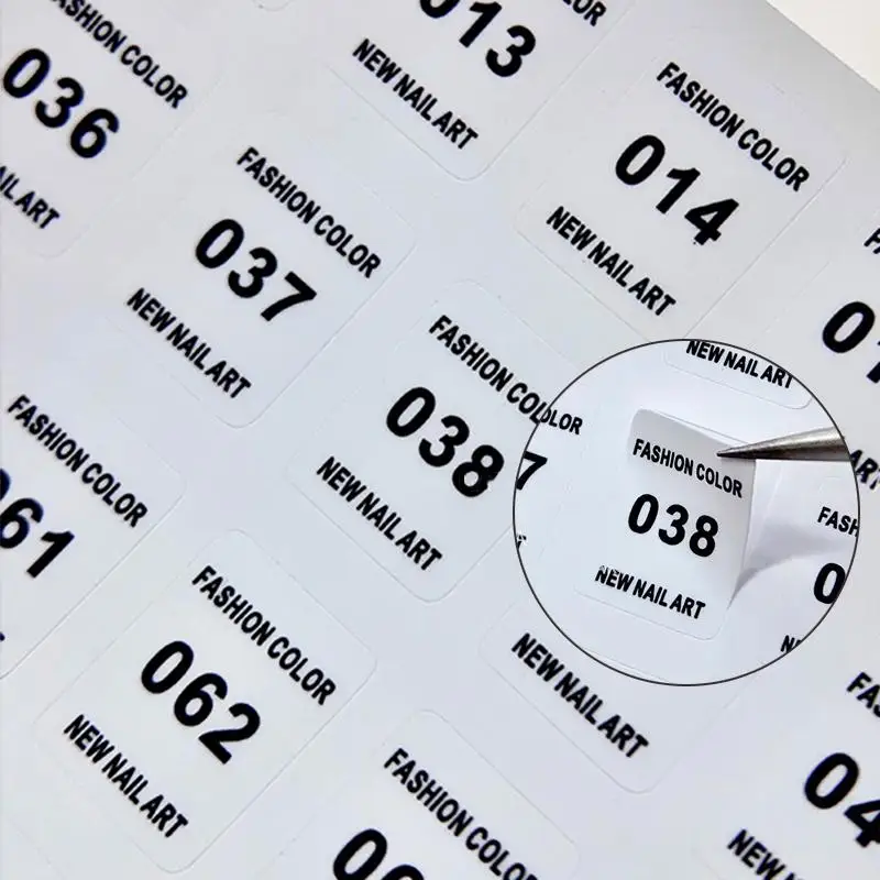 NO.1-240 Nail Polish Number St – Sticker Label Template Bewertung und Preis
