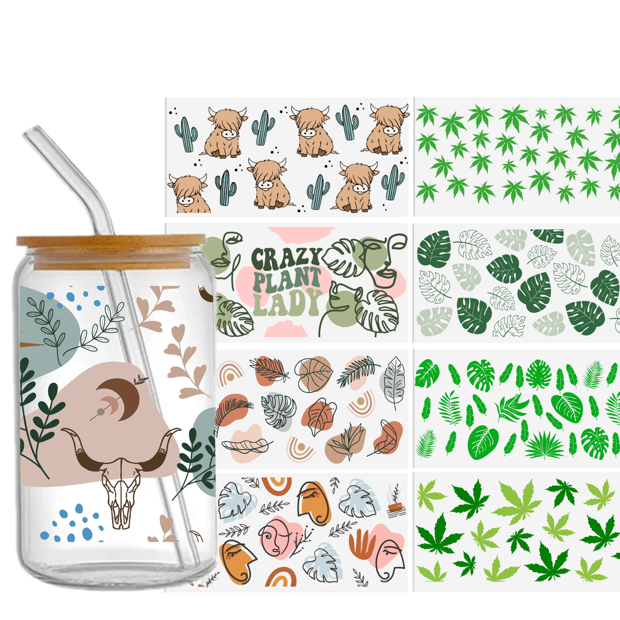 Leaves Cow 16oz Tumbler Templa – Sticker Label Template Bewertung und Preis