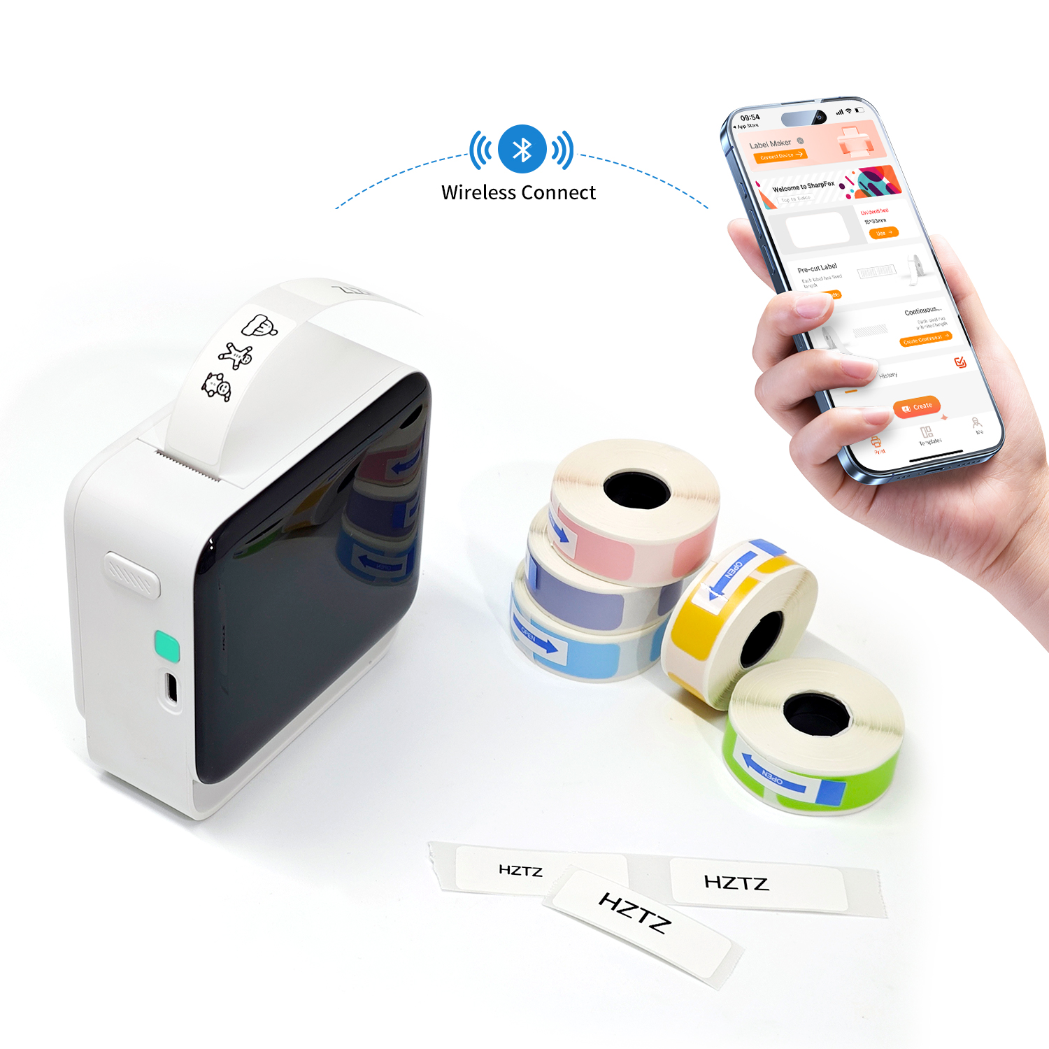Label Maker with Paper Roll fo – Sticker Label Template Bewertung und Preis