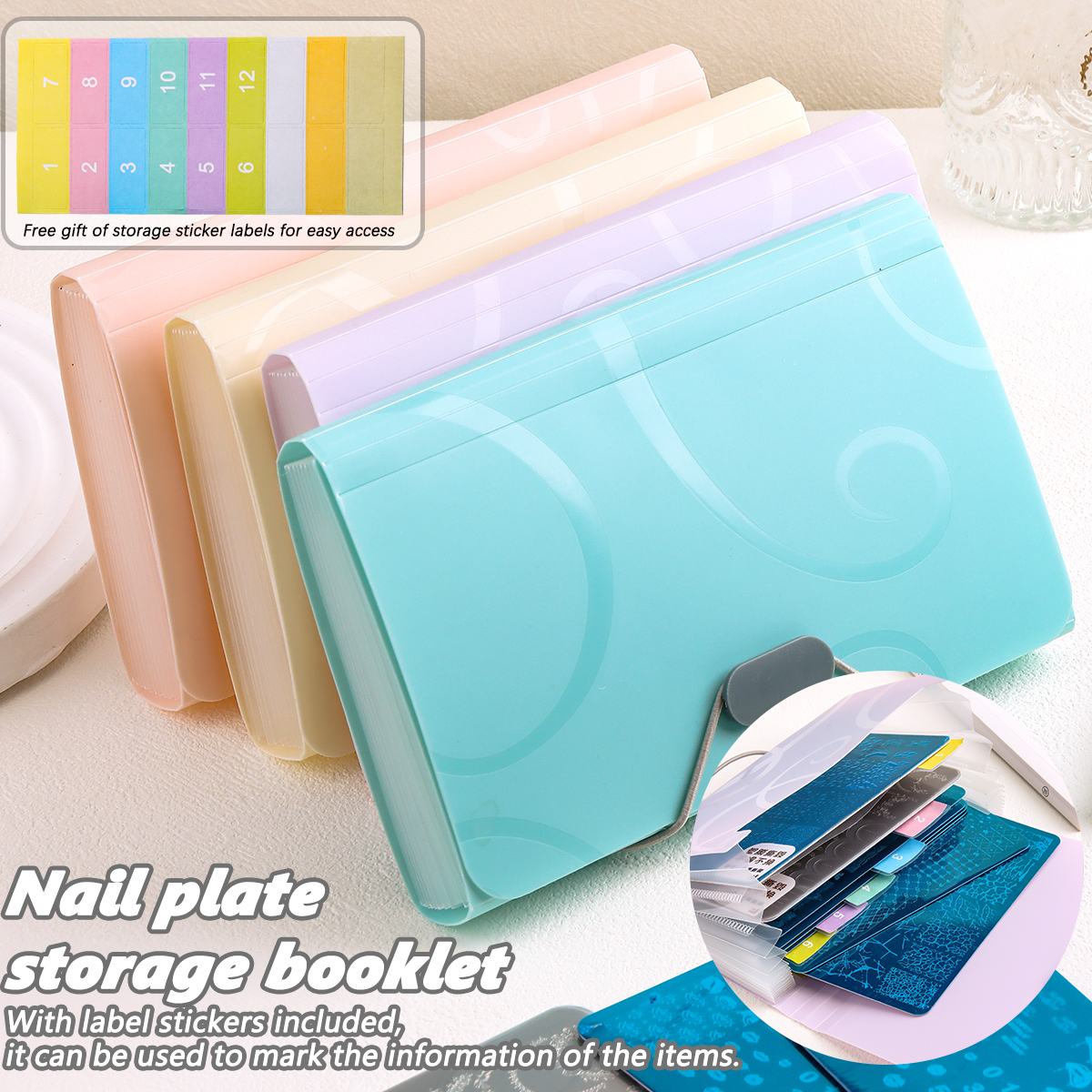 Nail Art Stamping Plate Storag – Sticker Label Template Bewertung und Preis