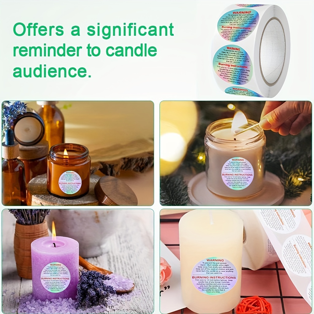 500pcs Wax Melt Warning Labels – Candle Making Supplies Jars Bewertung und Preis