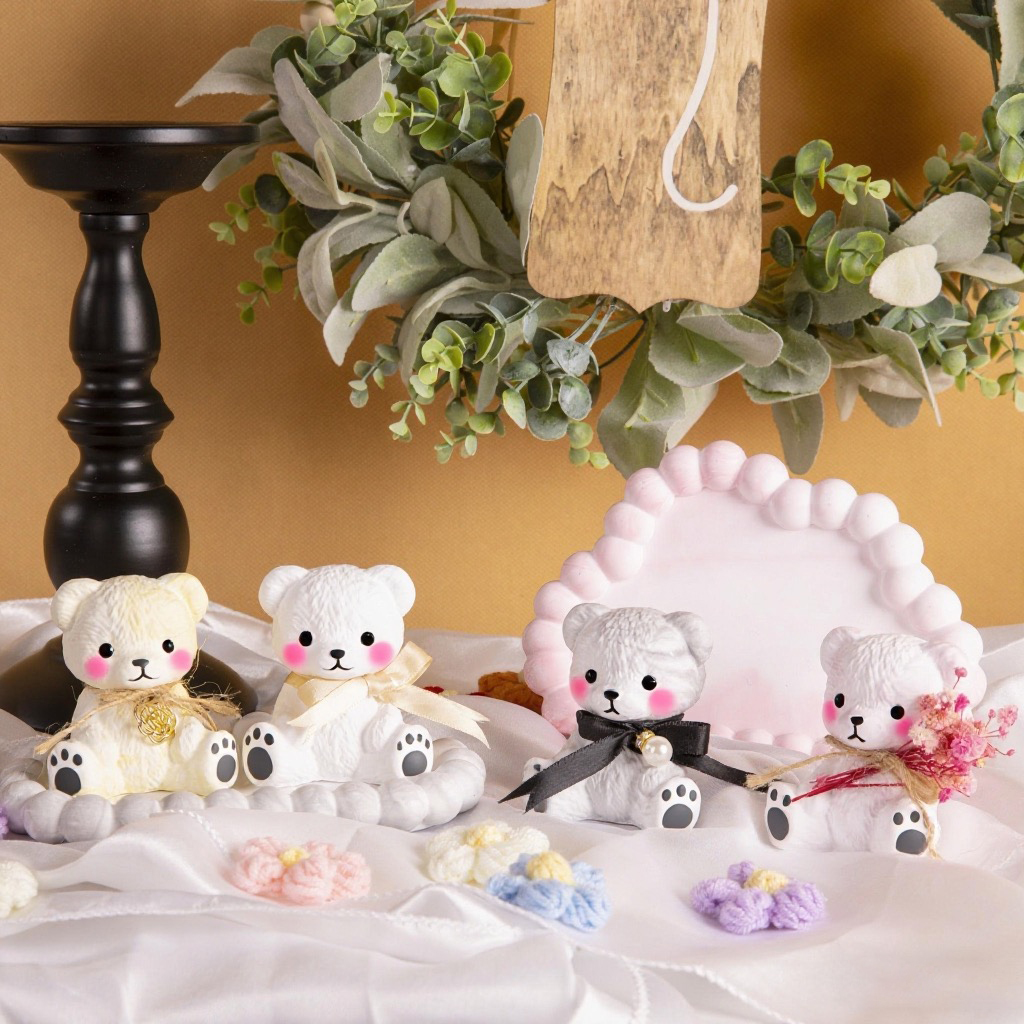 3PCS Couple Bear Silicone Mold – Candle For Supplies Bewertung und Preis