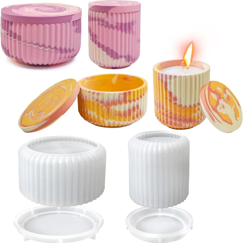 Silicone Mold for Striped Roun – Candle Vessel Supplies Bewertung und Preis