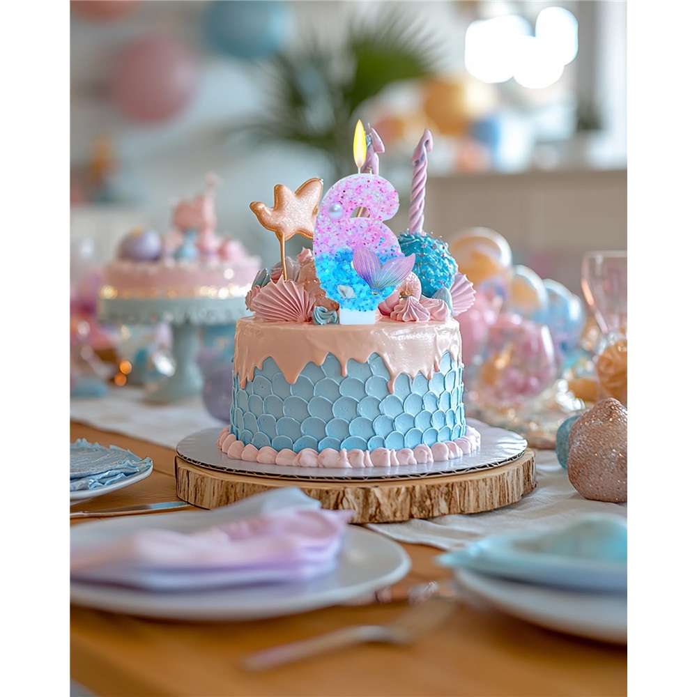 Mermaid Themed Birthday Candle – Candle For Supplies Bewertung und Preis