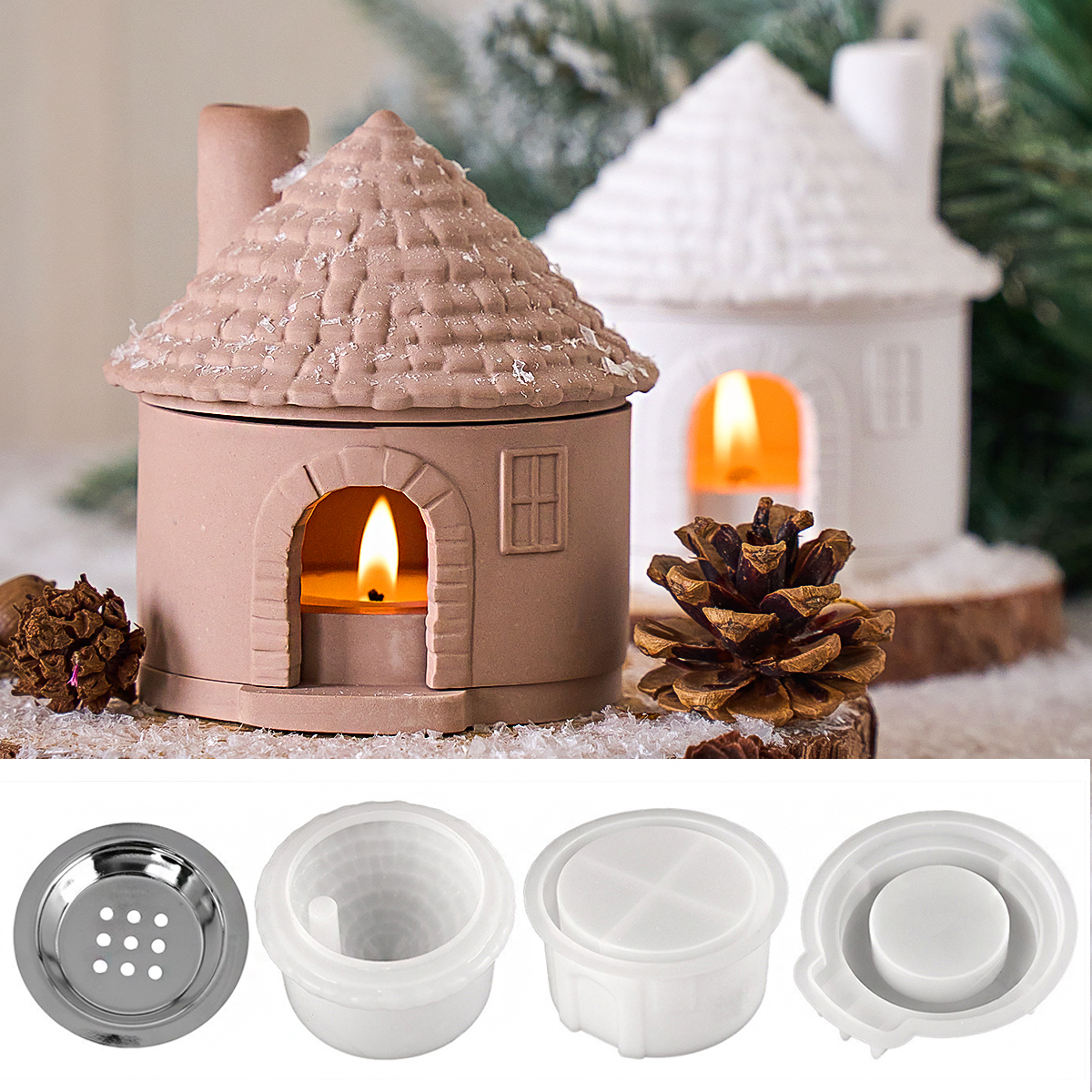 3D House Incense Stove Silicon – Candle Making Supplies Jars Bewertung und Preis