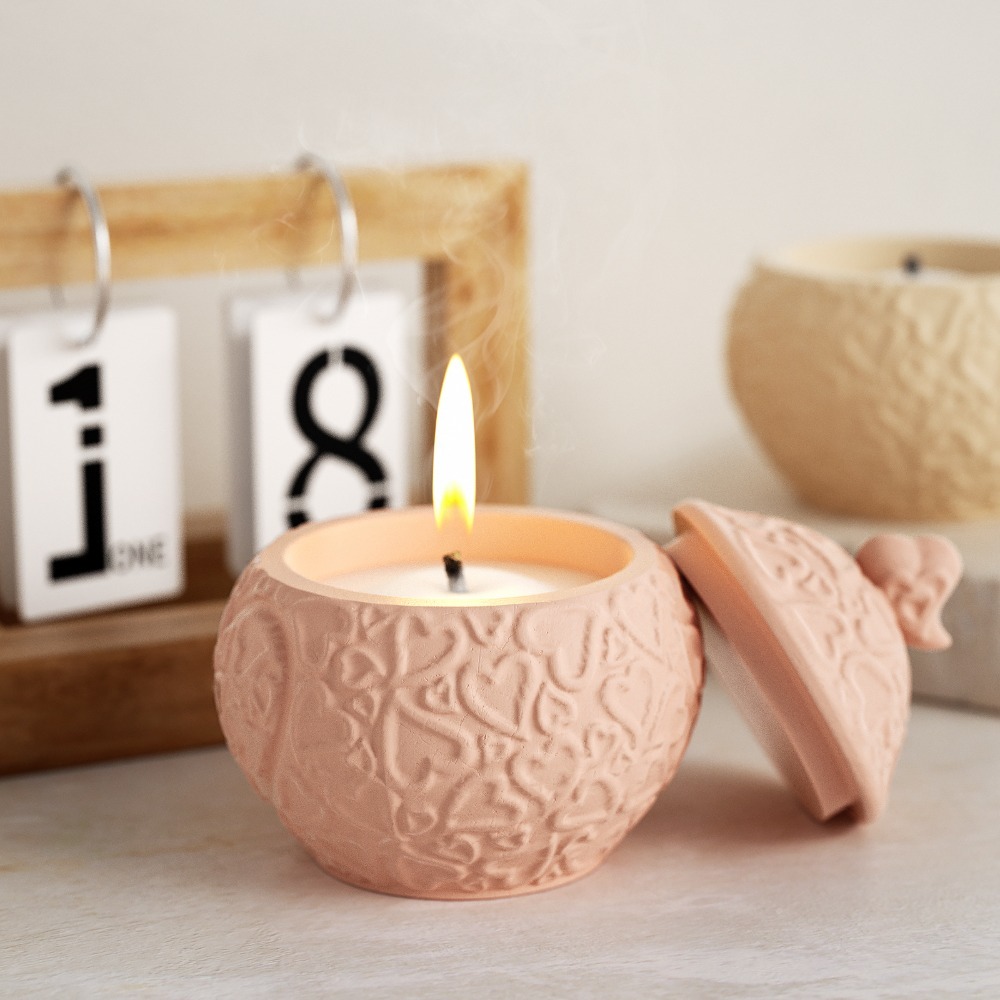 Floral Embossed Storage Box wi – Candle Vessel Supplies Bewertung und Preis
