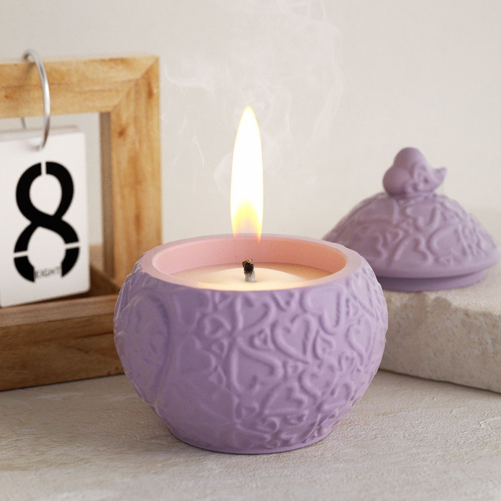 Floral Embossed Storage Box wi – Candle Vessel Supplies Bewertung und Preis